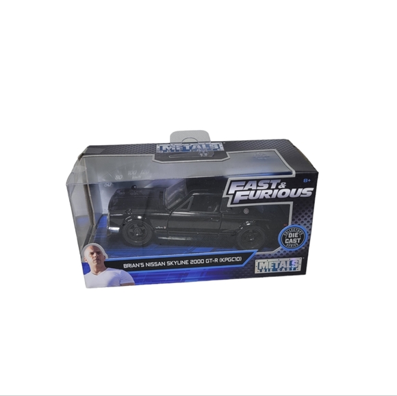 Jada 1:32 Fast & Furious Brian’s Nissan Skyline 2000 GT-R Die-Cast Black New - Picture 1 of 7